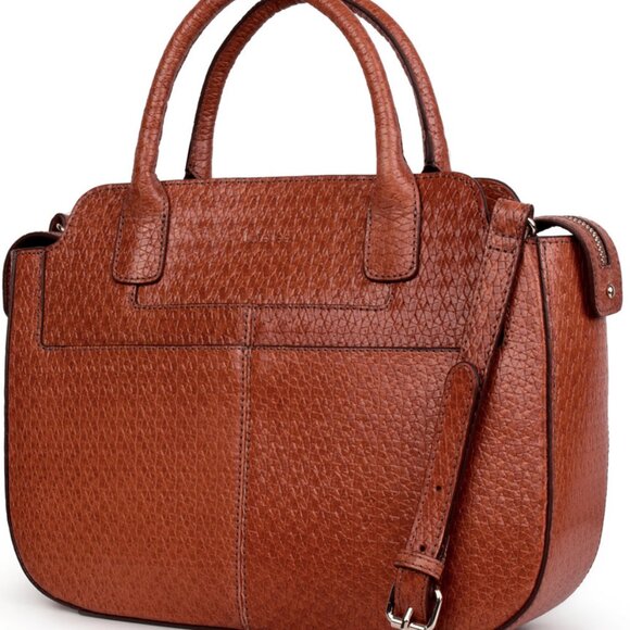 NEW ✅ KATE LEE Dorielle Cowhide Leather Bag Brown (Rust) France Import ✨ NEW - Picture 3 of 11